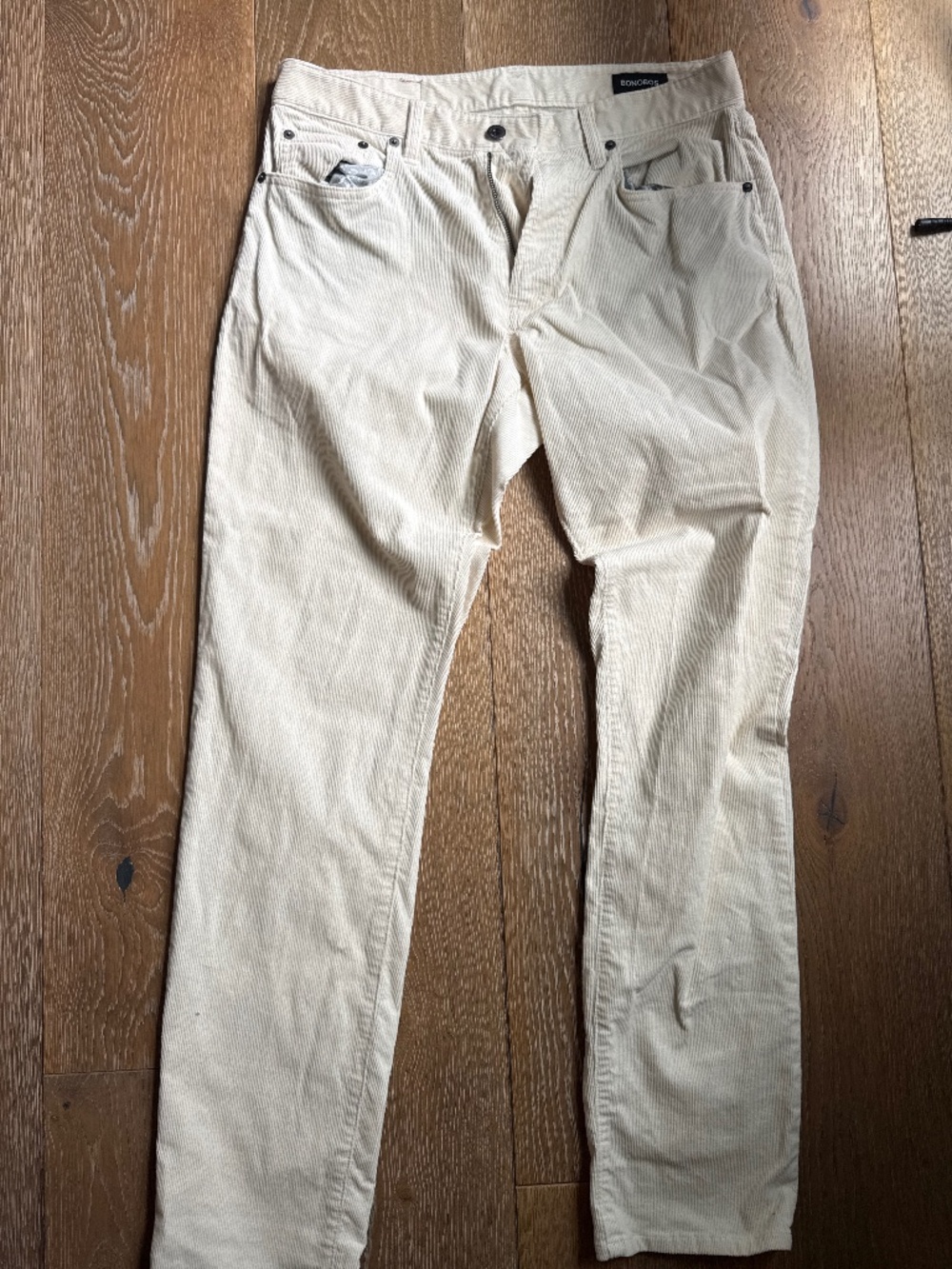 Bonobos Cream Corduroy Pants